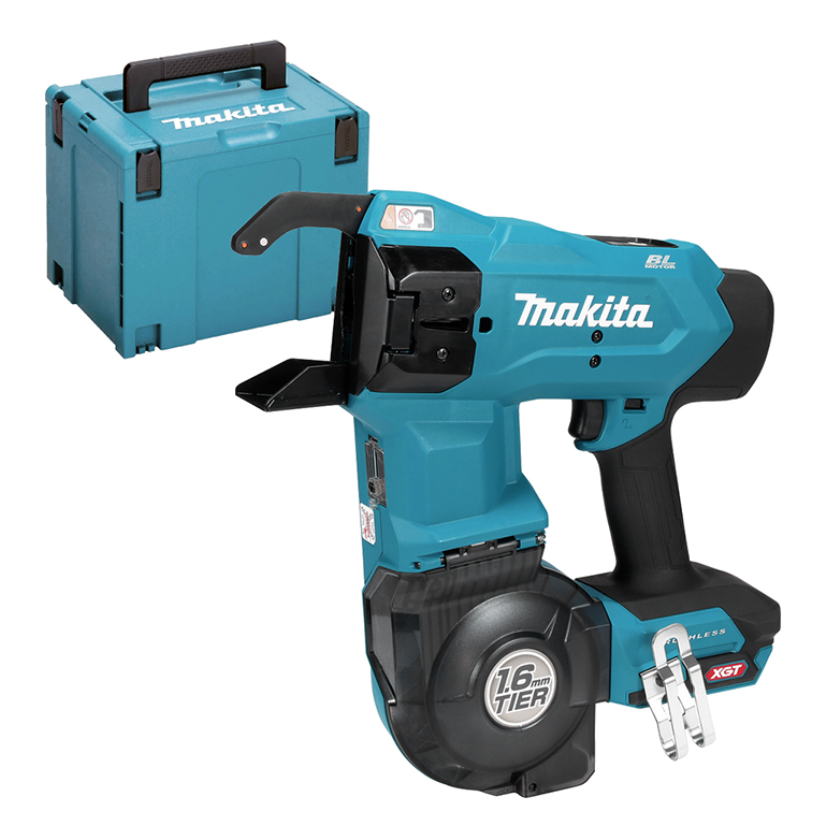 Акумулаторна машина за връзване на арматура MAKITA TR001GZ, XGT 40 V, Ø1,6 мм, SOLO, с куфар / TR001GZ Акумулаторна машина за връзване на арматура MAKITA TR001GZ, XGT 40 V, Ø1,6 мм, SOLO, с куфар / TR001GZ